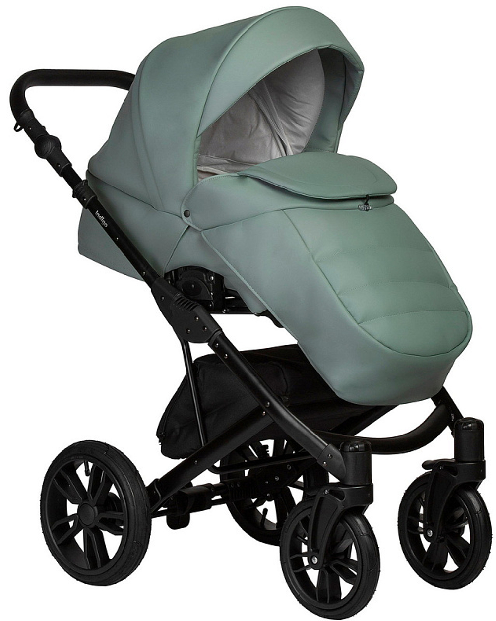 Детская коляска Indigo Mio Eco 3 в 1 с автокреслом Avionaut Cosmo 03 шалфей кожа