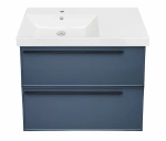 Тумба с раковиной LA FENICE Elba Blu Grigio TWIN 90 синяя