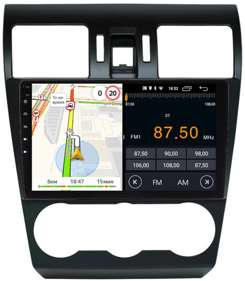 Магнитола для Subaru Forester, Impreza, XV 2012-2015 - Parafar PF995FHD на Android 13, 8-ядер, 2Гб+32Гб, CarPlay, 4G SIM-слот