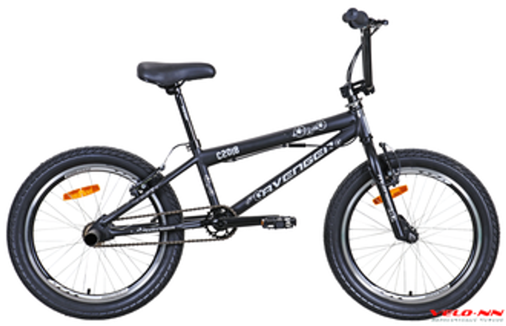 Велосипед 20&quot; AVENGER BMX C201B, черный/серый (2021)