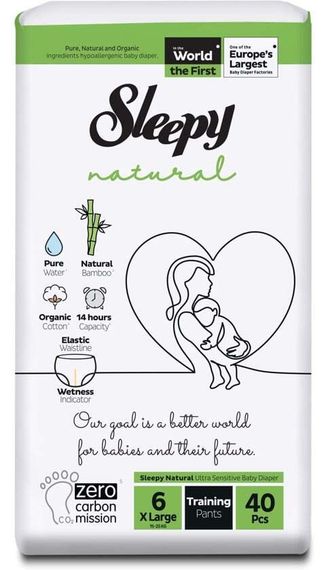 Uşaq bezi \ Подгузники \ Diapers Pants Sleepy 6(Junior Extra/XL),15+ kq,40 ədəd