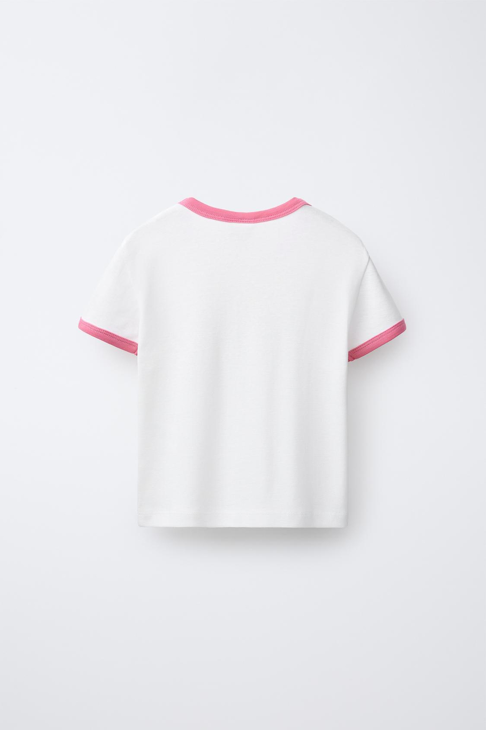 ZARA ФУТБОЛКА С ПРИНТОМ, БЕЛЫЙ