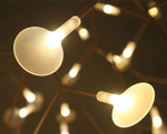 Pendant design lamp  Heracleum II by Moooi (Brass,  D72cm)