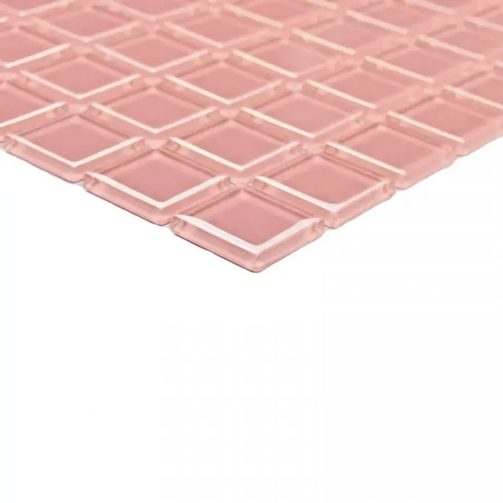 Мозаика стеклянная Pink glass (25х25) 300х300х4 мм (шт)