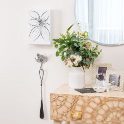 Настенный крючок Птичка Терра Античное серебро