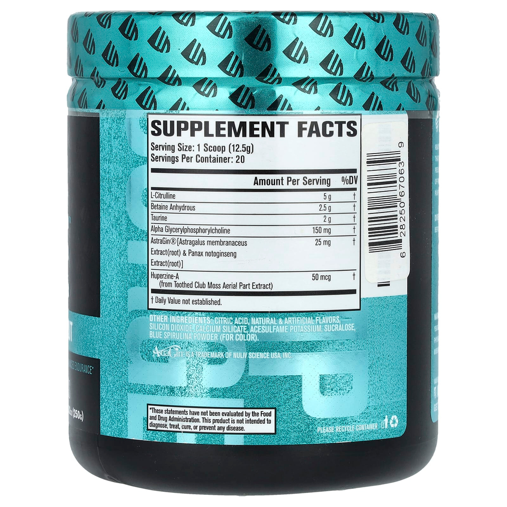 Jacked Factory, Pump Surge ™, без стимуляторов перед тренировкой, голубая малина, 250 г (8,82 унции)