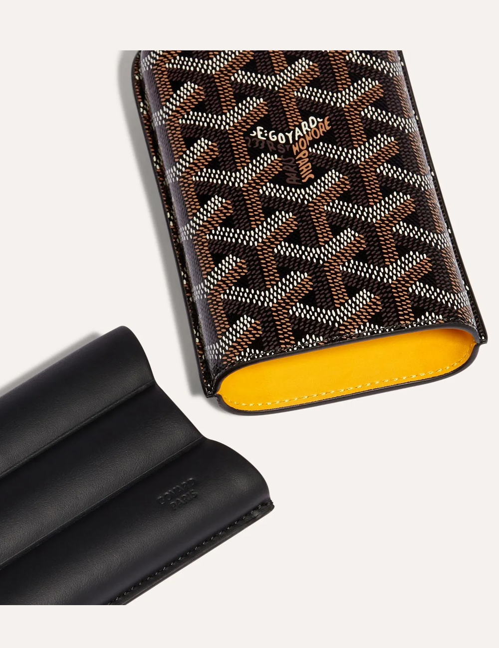 Футляр для сигар Goyard Churchill 3 Cigar Case "Black"