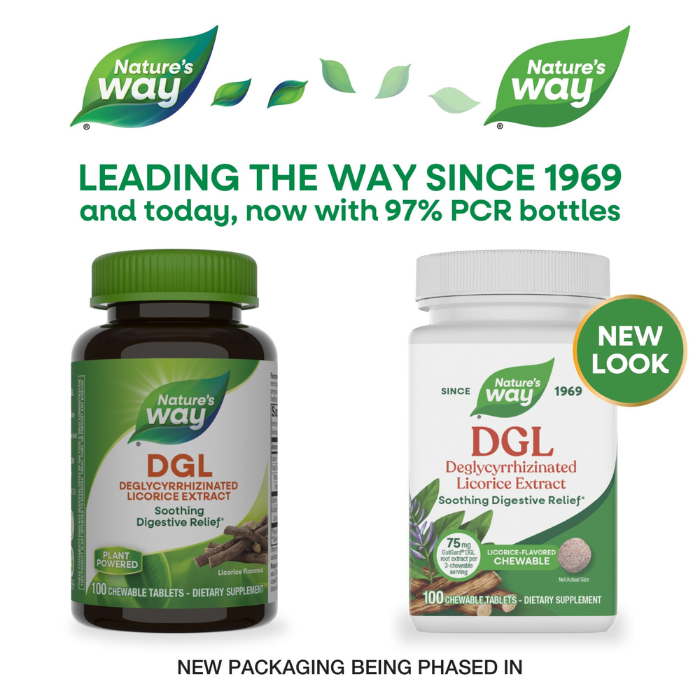 Nature's Way, DGL, солодка, 100 жевательных таблеток