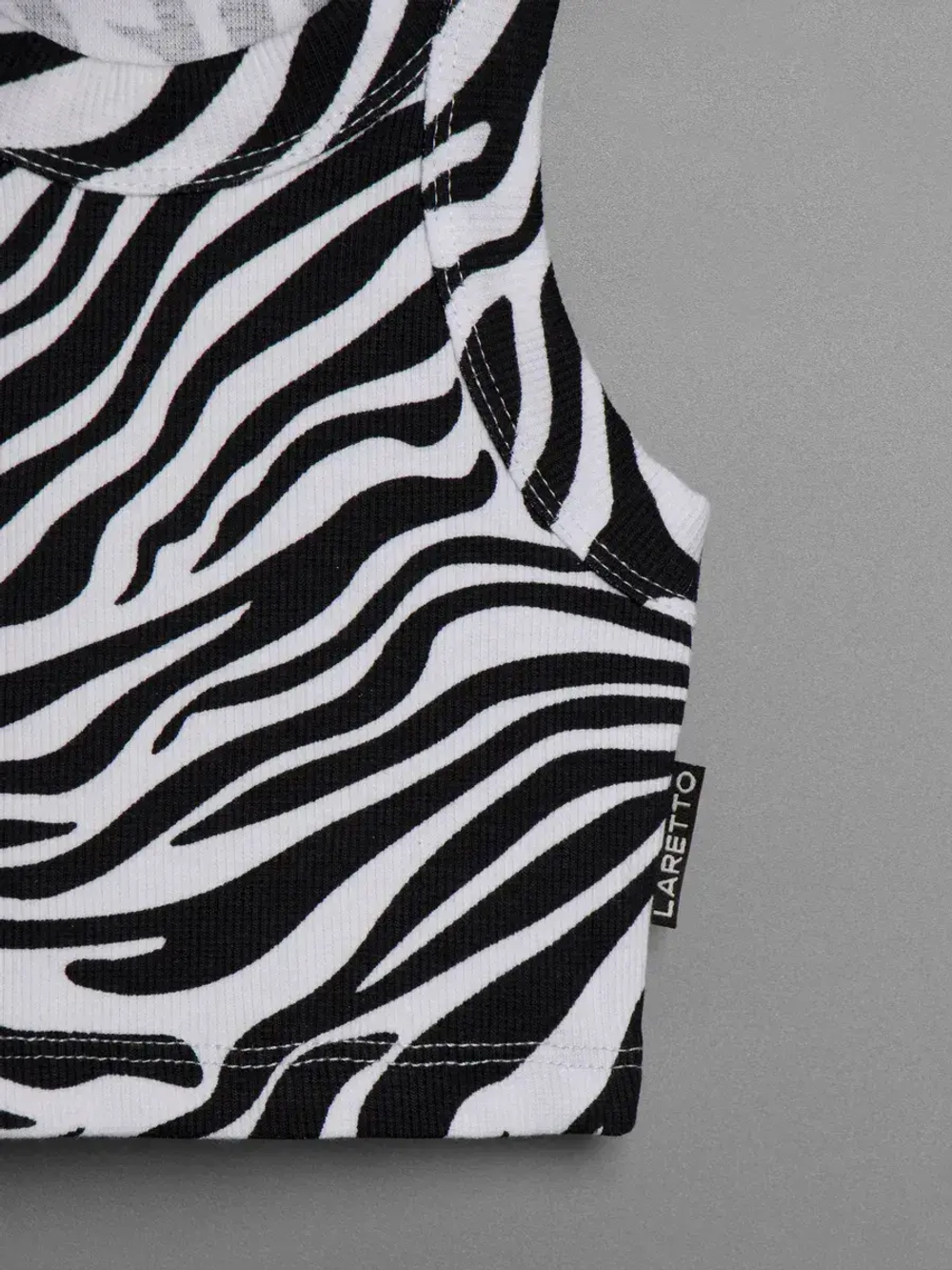 Летний кроп топ трикотажный детский