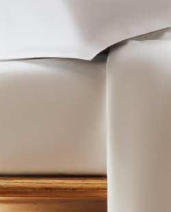 Простыня на резинке Zara Home перкаль, хлопок 100%, однотонный, 0020/900