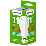 Светодиодная лампа GENERICA A60 груша 15Вт Холодный свет 2шт