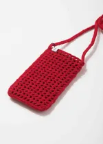 Вязаная сумочка FOS Красная