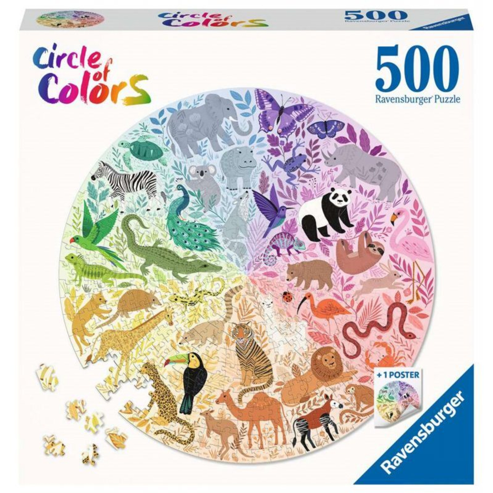 Ravensburger - Пазл Цветовая палитра Животные 500 шт. 171729