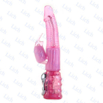 Вибромассажер с ротацией и стимуляцией клитора