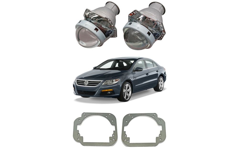 Готовый комплект для замены штатных линз Volkswagen Passat CC дорестайлинг 2008-2012