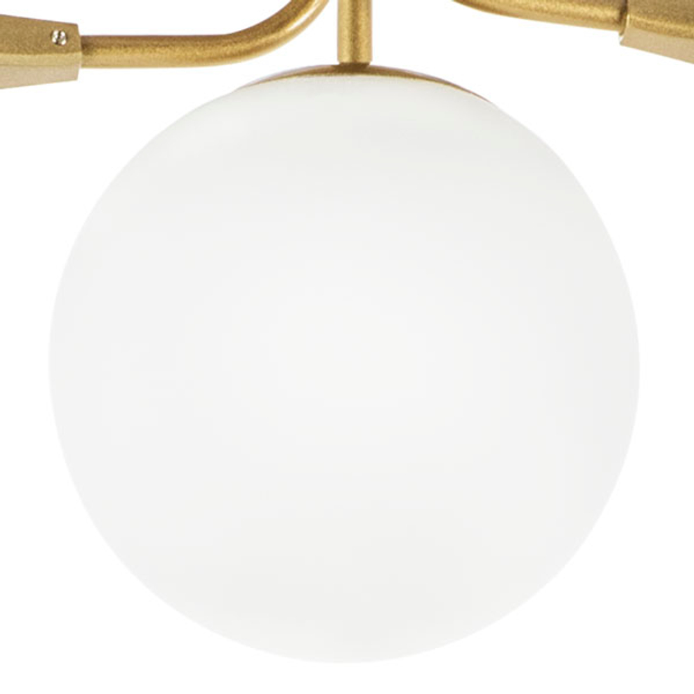 815553 Люстра CROCO 5х5W (led) G9 ЗОЛОТО/БЕЛЫЙ