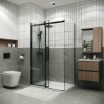 Душевой уголок Grossman Classic 120.K33.04.1380.21.00 130x80 стекло прозрачное/профиль черный матовый