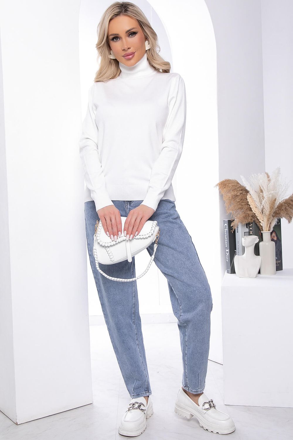 Водолазка Зимняя история (белая) Б14520-20М LT Collection