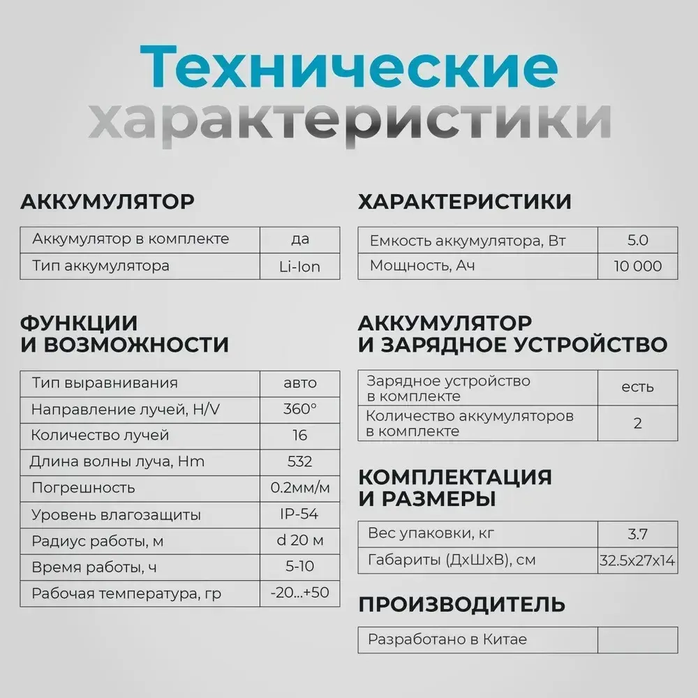 Лазерный уровень 4D 16 лучей 360, нивелир Makita / Макита, с LED-экраном портативный