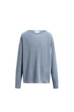 ZARA ШЕЛКОВО-ЛЬНЯНОЙ СВИТЕР, НЕБЕСНО-ГОЛУБОЙ