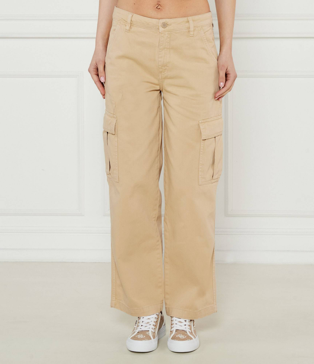 Брюки карго Guess Jeans - бежевый(W4YB61 WGCV1)