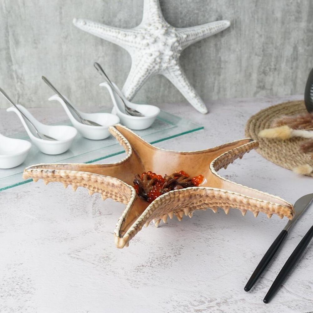 Блюдо для подачи 28*28 см h6 см 100 мл Звезда Pearl Starfish Frutti di Mare P.L. [1]