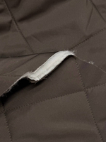 Курточная ткань стёганая п/э с холлофайбером double face/waterproof шоколадная