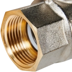 Кран шаровой полнопроходной STOUT - 1" (НР/ВР, PN40, Tmax 150°C, ручка-бабочка черная)