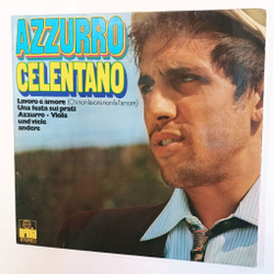 Винтажная виниловая пластинка LP Adriano Celentano Адриано  Челентано Azzurro 2LP (Germany 1971)