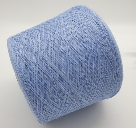 Пряжа Emilcotoni SPa RealWool 2/50 (60% пима хлопок, 40% меринос),2500 м/100 гр, голубой винтаж