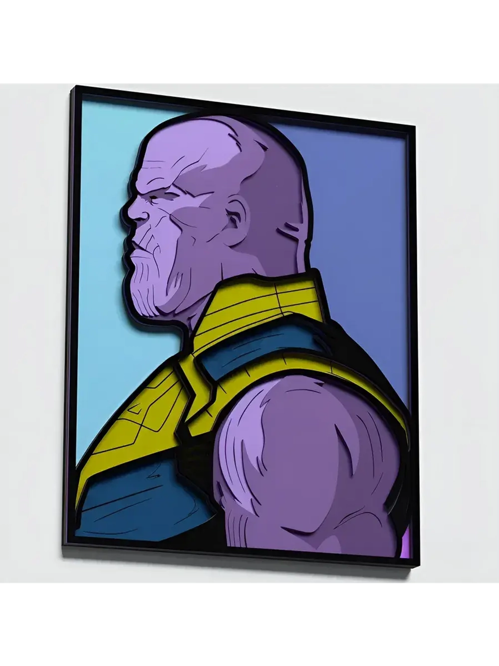 3D Картина по номерам из дерева Танос, 23x30 см