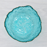 Миска 20,8см, зеленая с золотой каймой, NNSW11