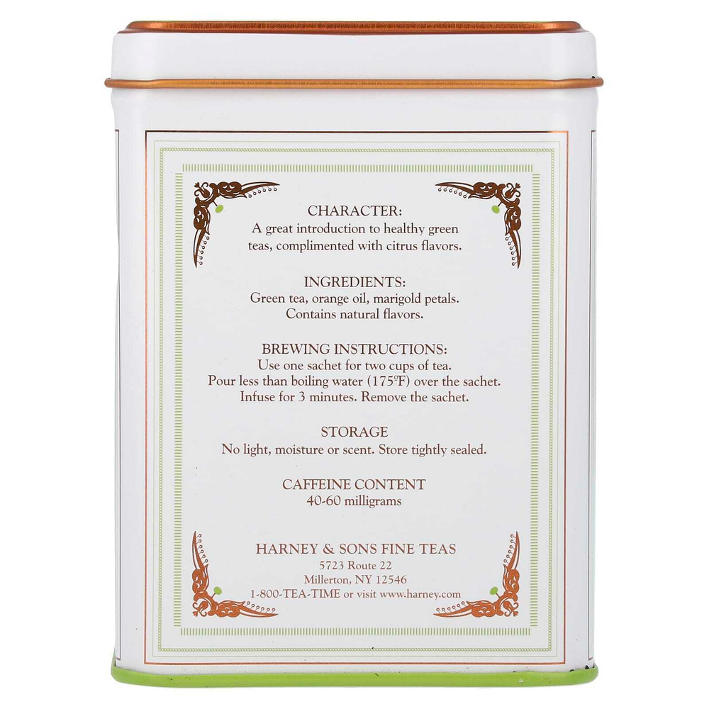 Harney & Sons, Classic Collection, зеленый чай с цитроном, 20 пакетиков, 40 г (1,4 унции)