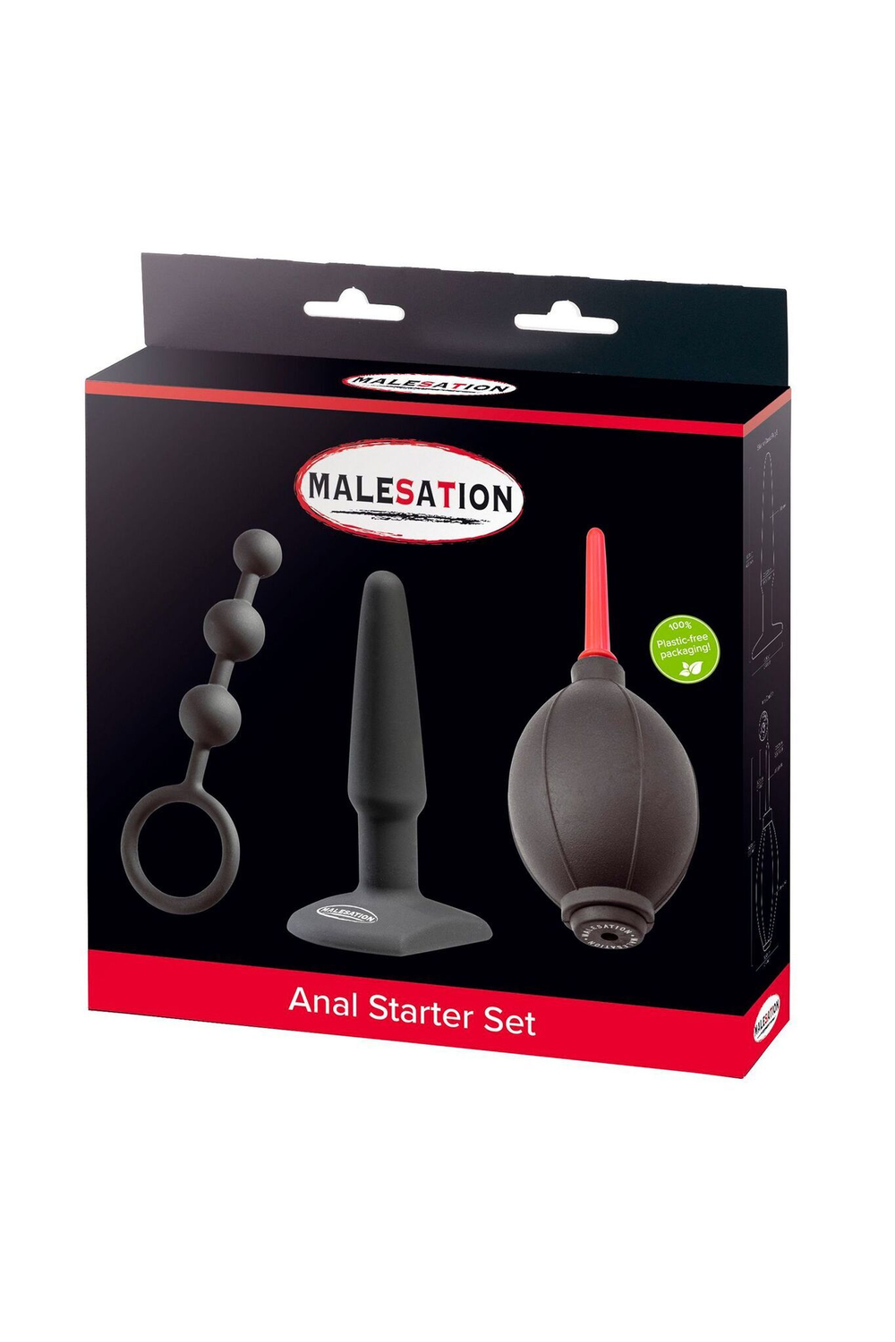 Набор из 3 анальных игрушек Anal Starter Set (Цвет: черный)