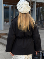 Парка из хлопка черный