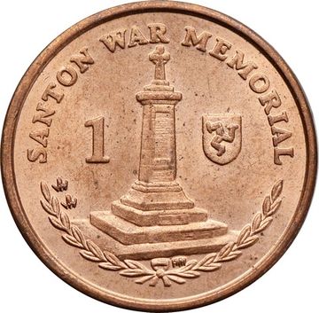 1 пенни 2004-2016 Остров Мэн