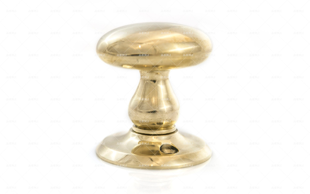 Ручка латунная каминная Овальная