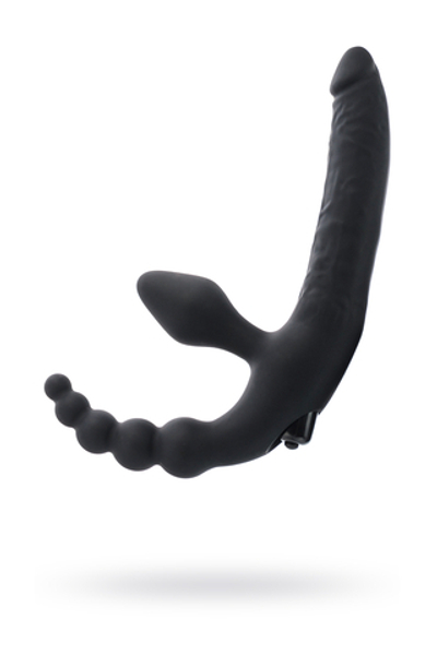 Страпон безремневой Toyfa Black and Red черный