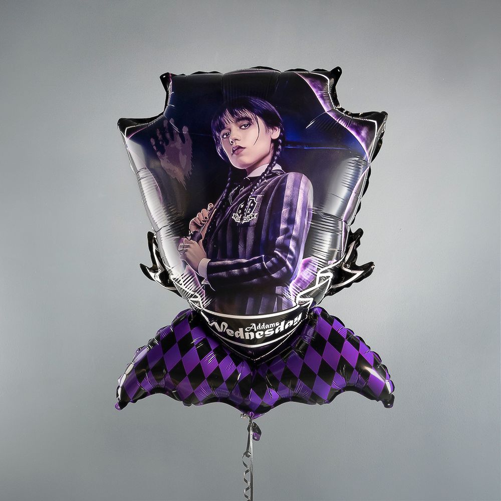 Шар (31''/79 см) Фигура, Мрачная стори, Уэнсдей, 1 шт.