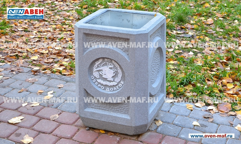 Бетонная урна для мусора
