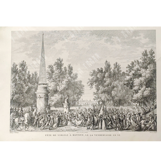 Праздник Вергилия в Мантуе, 24 вандемьера VI года. Гравюра из альбома «Военные кампании Франции врем