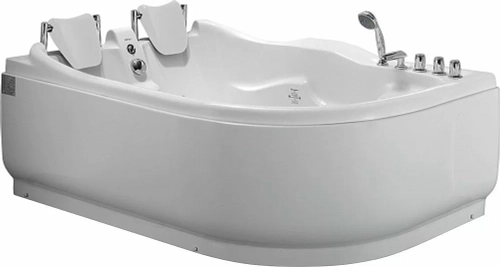 Ванна акриловая Gemy NEXT TO YOU G9083 B 180х121 белая с гидромассажем