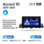 Teyes CC2 Plus 9" для Honda Accord 10 CV X 2017-2021