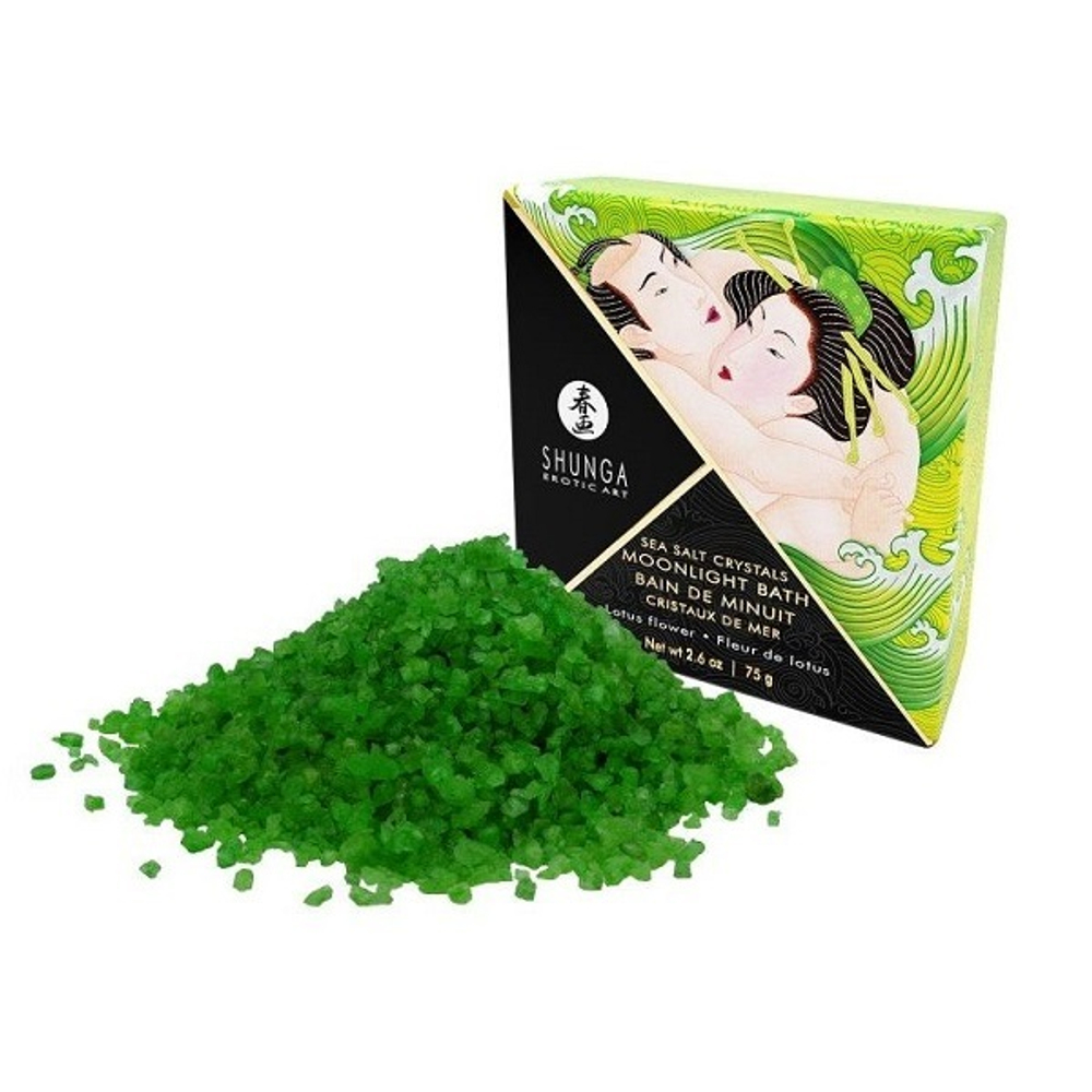 Соль для ванны с ароматом цветков лотоса Shunga Bath Salts Lotus Flower 75г