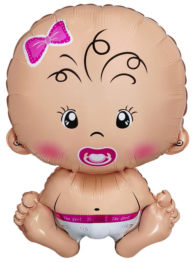 Шар (26&#39;&#39;/66 см) Фигура, Малышка Девочка, 1 шт.