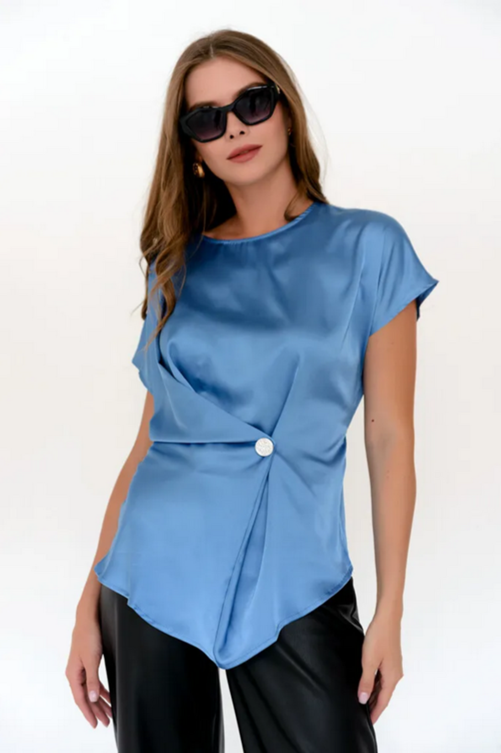 Блузка (голубой перламутр) Б11-212 Nikol
