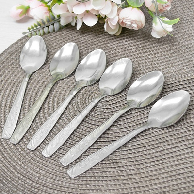 Набор ложек чайных с рисунком 6 шт Эконом