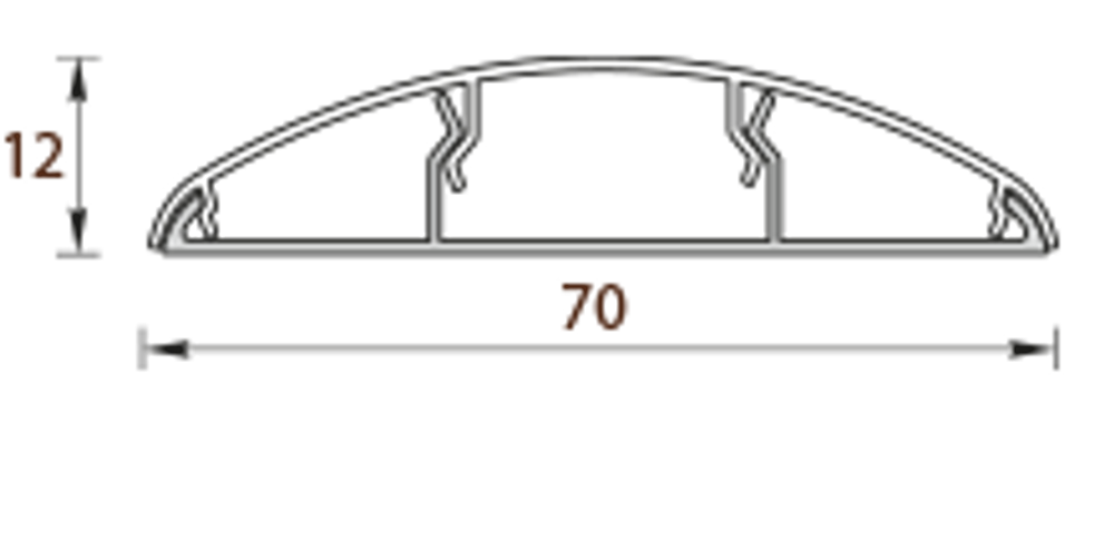 Наличник ПВХ Идеал 70 мм 230 Дуб айсберг 2200 мм