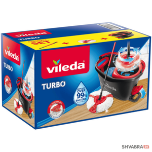 Набор для уборки Vileda Turbo (Виледа Турбо) с центрифугой для отжима