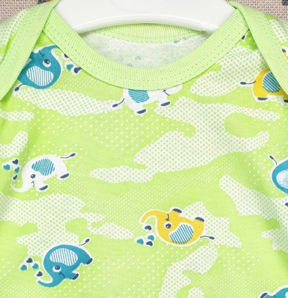 Боди Слоники 2 (зелёный)